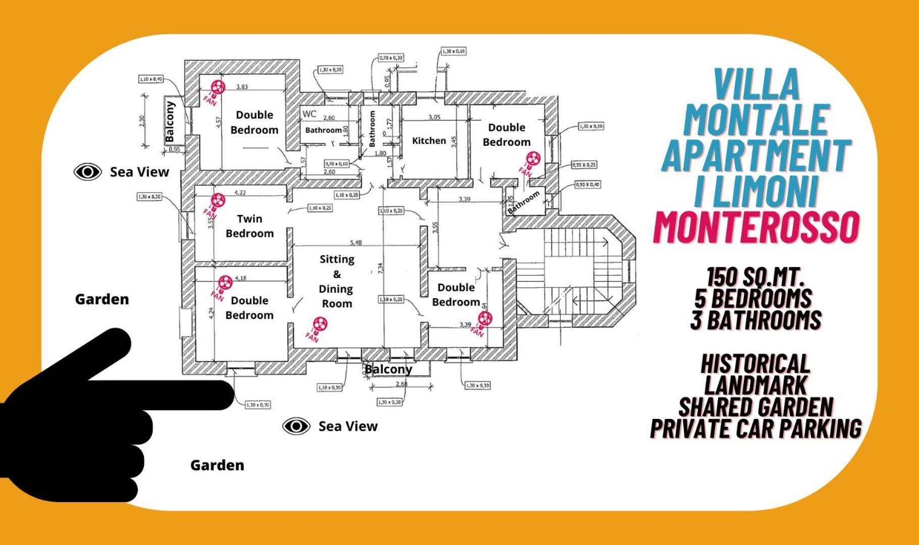 Villa Montale Apartment I Limoni 몬테로소 알 마레 외부 사진